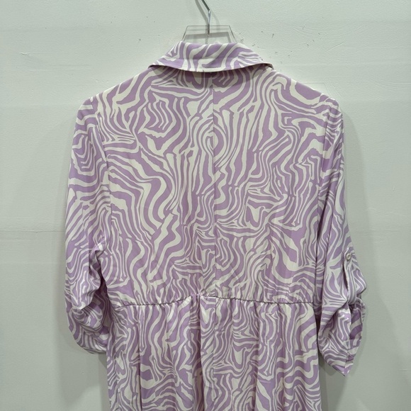 Torrid Midi Studio Crepe De Chine Collared Shirt Dress Size 0 - Picture 7 of 12